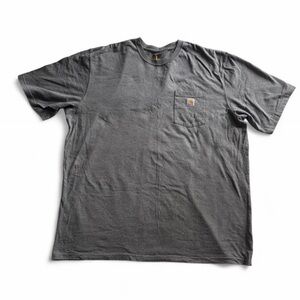 Carhartt K87 Pocket T-Shirt Heather Grey 3XL Tall Heavyweight Workwear